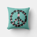 Search for peace sign pillows Hippie