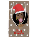 Search for black santa gift bags Brown