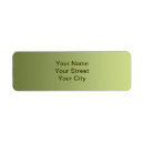 Search for green background return address labels Colour