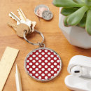 Search for red dot keychains Geometric pattern