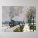 Recherche de train neige art Impressionnisme