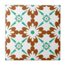 Search for brown and white pattern tiles Floral