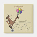 Recherche de kangourou drôle magnets Illustration