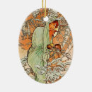 Recherche de alphonse mucha céramique ornements Cru