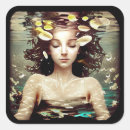 Recherche de eaux profondes autocollants Méditation