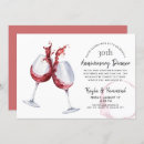Search for wine anniversary invitations Celebration