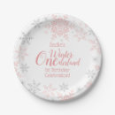 Search for pink snowflake plates Silver