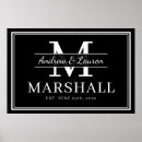 Search for couples name posters Monogrammed