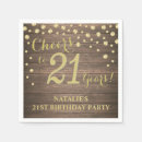 Search for 21st birthday napkins Cheers to 21 years