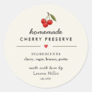 Search for cherry preserves stickers Homemade