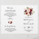 Search for folded wedding programs Floral