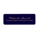 Search for indigo return address labels Modern