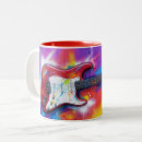 Recherche de guitare électrique tasses Joueur de guitare