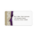 Search for burlap and lace return address labels Western