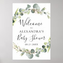 Search for greenery baby shower welcome signs Eucalyptus