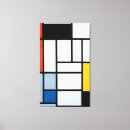 Search for red and black canvas prints Mondrian