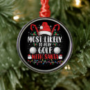 Search for santa golf ornaments Funny