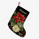 Search for poinsettia christmas stockings Red and green