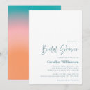 Search for teal bridal shower invitations Modern