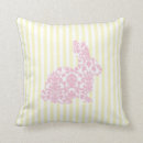 Recherche de lapin rose coussins Rayures