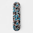 Search for black and blue skateboards Abstract