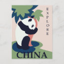 Recherche de chine vintage cartes postales Illustration