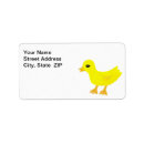 Search for yellow duck return address labels Sweet