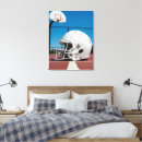 Search for football canvas prints White