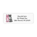 Search for kitten return address labels Pink