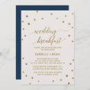 Search for champagne breakfast invitations Gold foil
