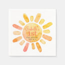 Search for sun napkins 1st birthday party
