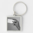 Search for business card keychains Black and white