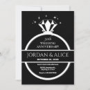 Search for diamond wedding anniversary invitations Black