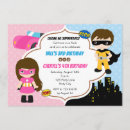 Search for girl superhero birthday invitations Superheroes