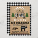 Search for black and white buffalo plaid invitations Lumberjack