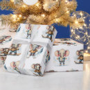 Search for snowboard christmas wrapping paper Cute
