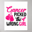 Search for girl fighter posters Cancer awareness