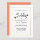 Search for peach black wedding invitations Minimalist