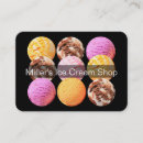 Recherche de salon de crème glacée cartes visite Bonbons