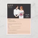 Search for bride and groom cartoon invitations Modern