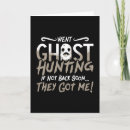 Recherche de paranormal vœux cartes Chasse aux fantômes