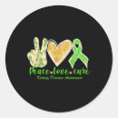 Search for kidney disease ribbon stickers Green