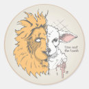 Search for lion and the lamb stickers Jesus