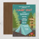 Recherche de campout birthday invitations Garçon
