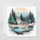 Search for watercolor wolf cards Wildlife