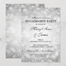 Search for elegant silver engagement party invitations Sparkle