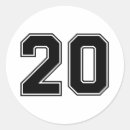 Search for number 20 stickers Twenty