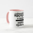 Search for funny hair stylist mugs Typography