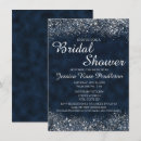 Search for navy blue bridal shower invitations Bride