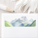 Search for lake return address labels Watercolor